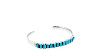 Vintage ZUNI Native American Turquoise Flush Inlay Cuff Bracelet ORLINDA NATEWA